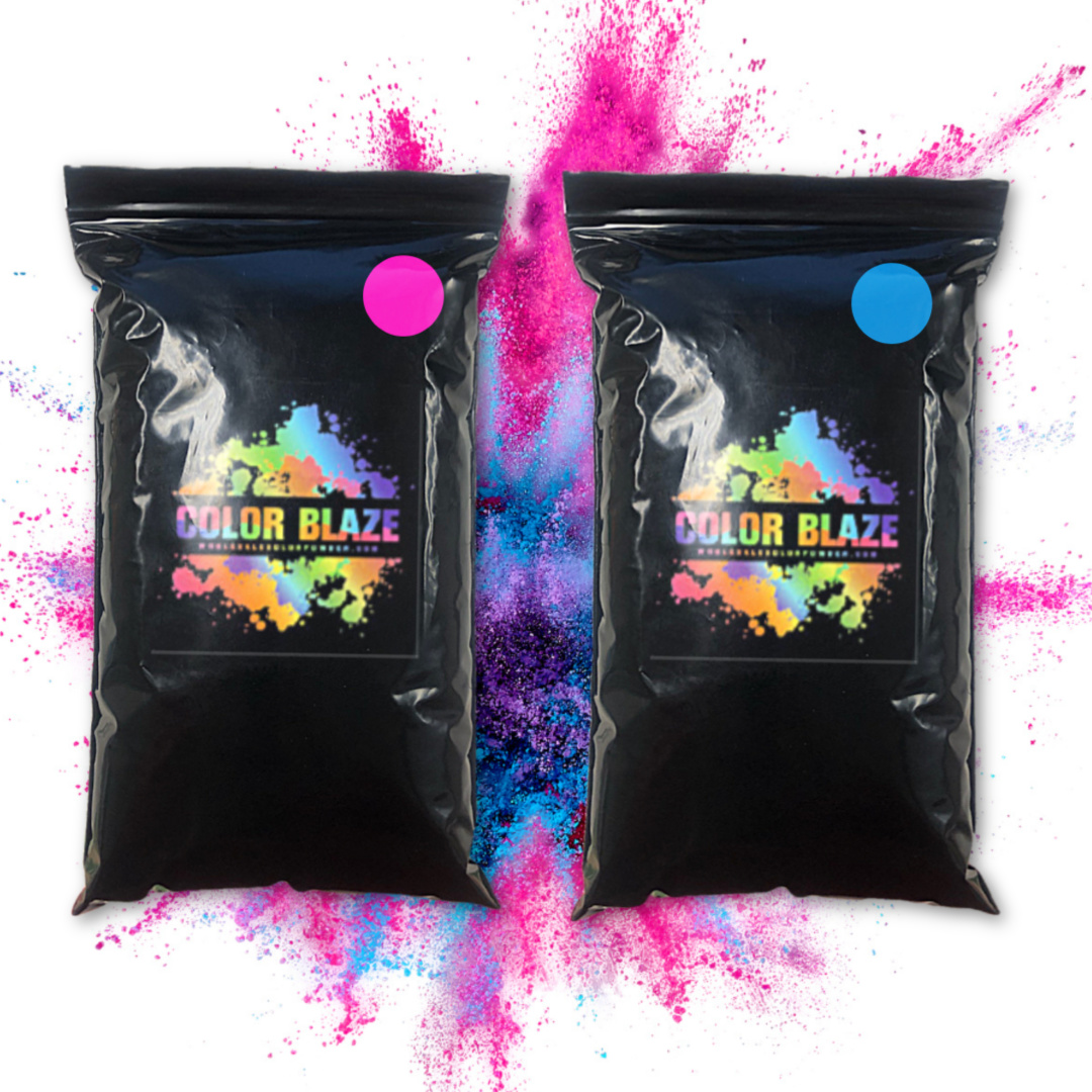 Gender Reveal Color Powder - 2 Pounds - Pick Your Colors!