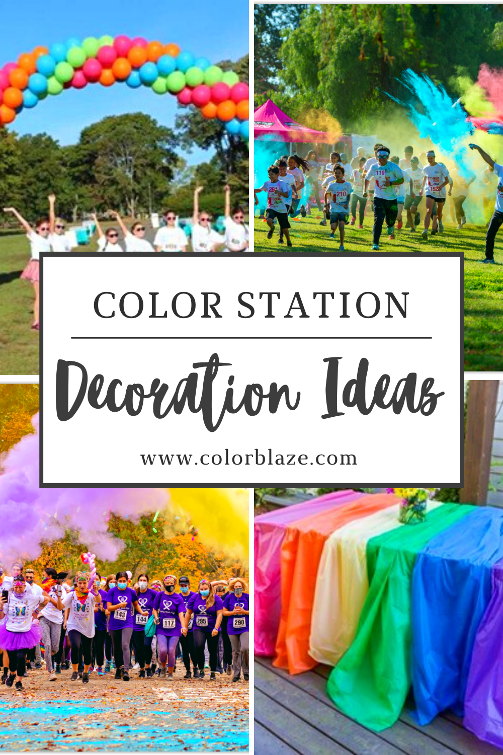 Color Station Decoration Ideas for Your Fun Run - Color Blaze Wholesale  Color Powder