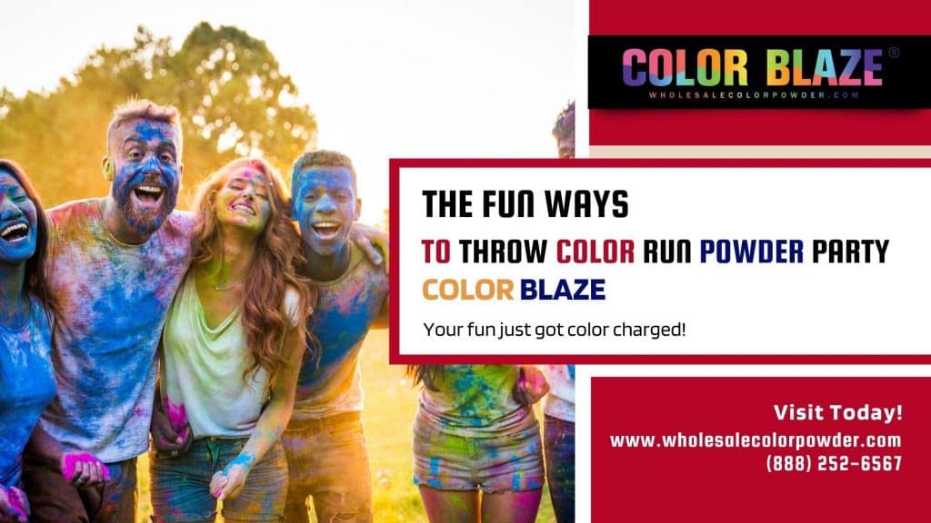 The Fun Ways to Throw Color Run Powder Party - Color Blaze Wholesale Color  Powder