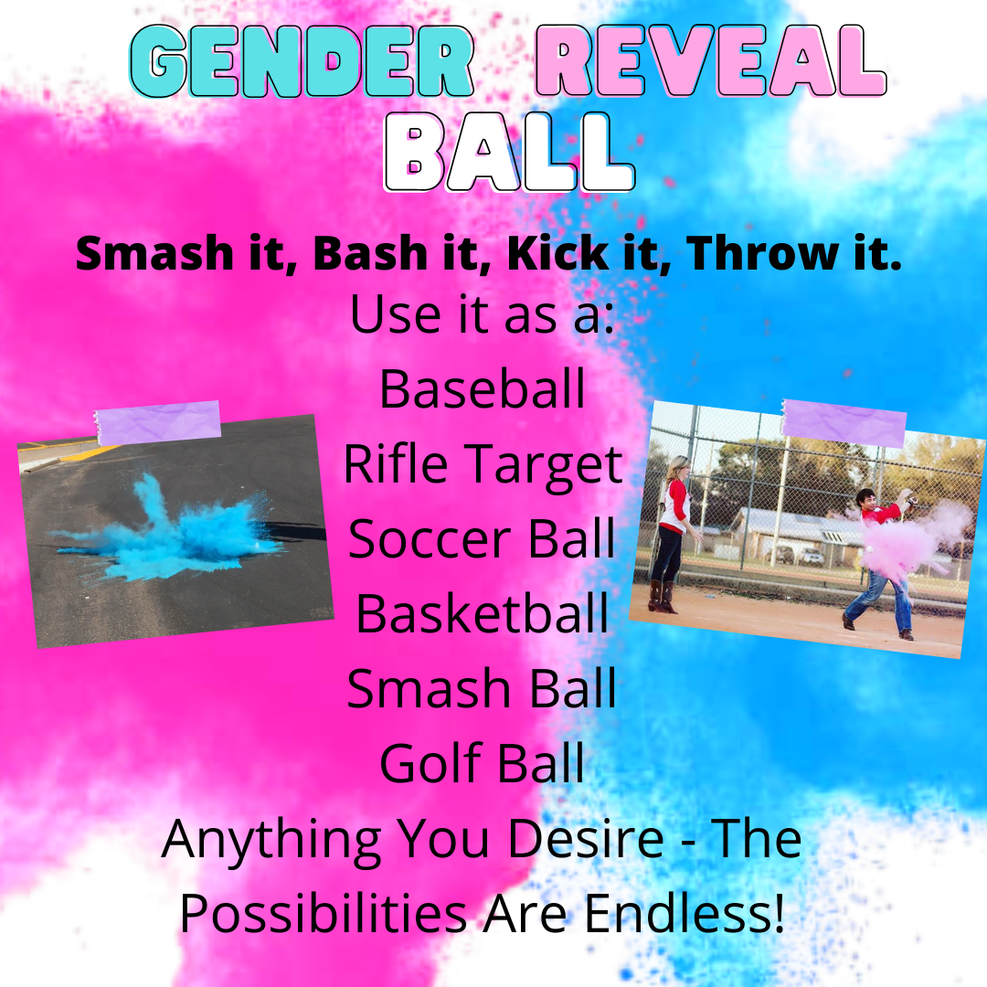 Gender Reveal Soccer Ball Pink Blue Color Powder Color Blaze Wholesale Color Powder